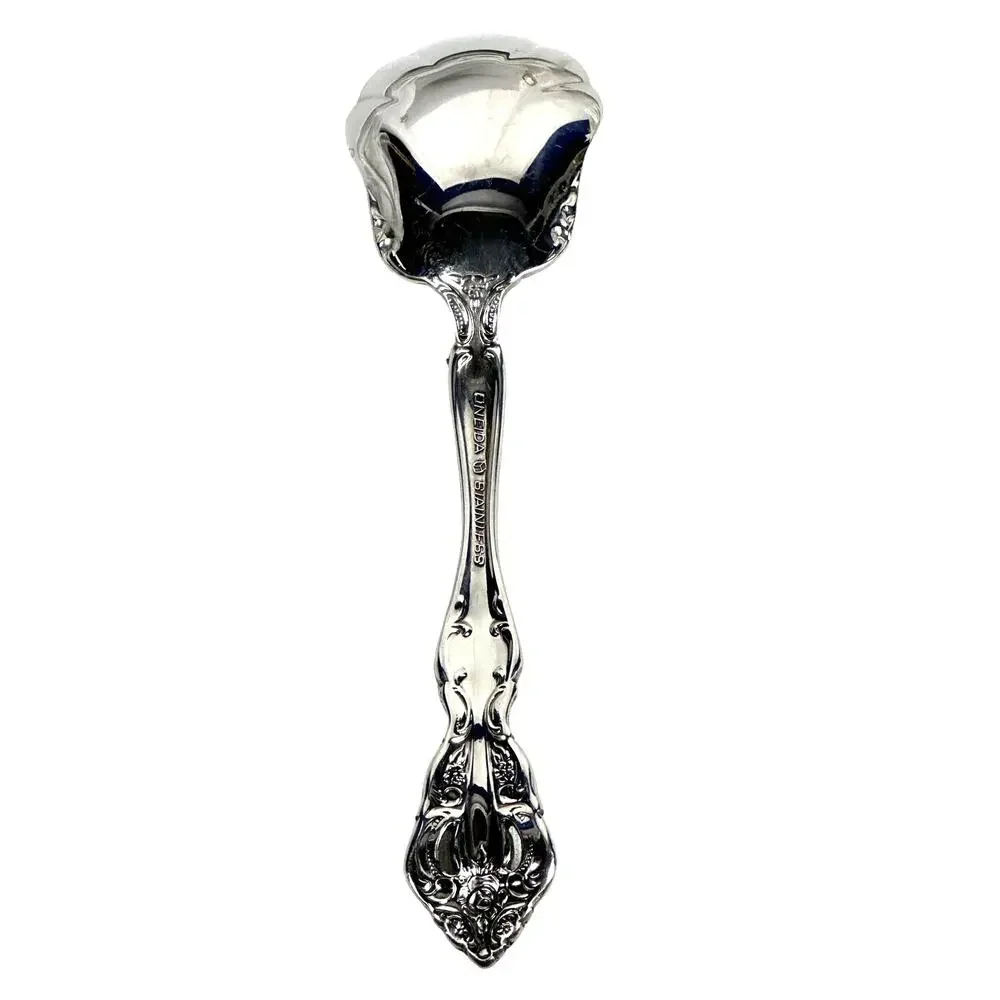 Oneida Michelangelo Cube Stainless Sugar Spoon-Excellent!